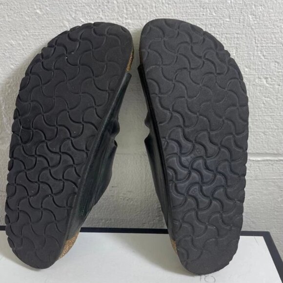 Birkenstock Arizona Big Buckle Black Leather Sandals Women's 38 EU/7 US Narrow - Picture 9 of 11